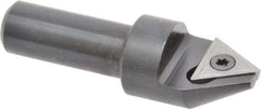 APT - 60° Included Angle, 3/4" Max Cut Diam, 3/4mm Body Diam, 1/2" Shank Diam, 2-3/8" OAL, Indexable Countersink - 1 Triangle Insert, TPGH 321 Insert Style, Positive Rake, Series CC - Exact Tool & Supply
