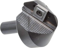 APT - 90° Included Angle, 1-3/4" Max Cut Diam, 1-3/4mm Body Diam, 1/2" Shank Diam, 2-3/8" OAL, Indexable Countersink - 1 Square Insert, SPGH 433 Insert Style, Positive Rake, Series CC - Exact Tool & Supply
