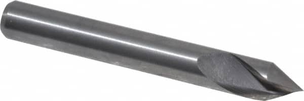 M.A. Ford - 1/4" Head Diam, 1/4" Shank Diam, 1 Flute 60° Solid Carbide Countersink - Exact Tool & Supply