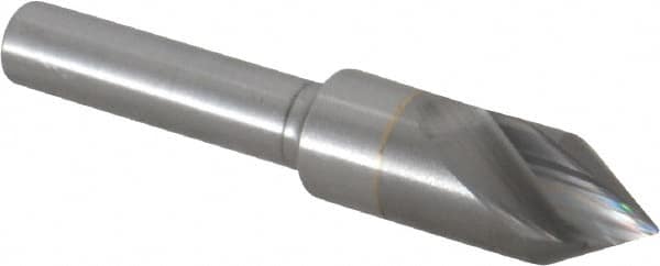 M.A. Ford - 3/8" Head Diam, 1/4" Shank Diam, 1 Flute 60° Solid Carbide Countersink - Exact Tool & Supply