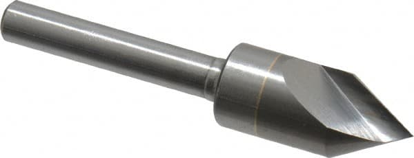M.A. Ford - 1/2" Head Diam, 1/4" Shank Diam, 1 Flute 60° Solid Carbide Countersink - Exact Tool & Supply
