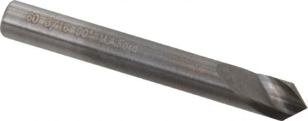 M.A. Ford - 3/16" Head Diam, 3/16" Shank Diam, 1 Flute 90° Solid Carbide Countersink - Exact Tool & Supply