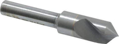 M.A. Ford - 3/8" Head Diam, 1/4" Shank Diam, 1 Flute 90° Solid Carbide Countersink - Bright Finish, 2" OAL, 0.06" Nose Diam, Single End, Straight Shank, Right Hand Cut - Exact Tool & Supply