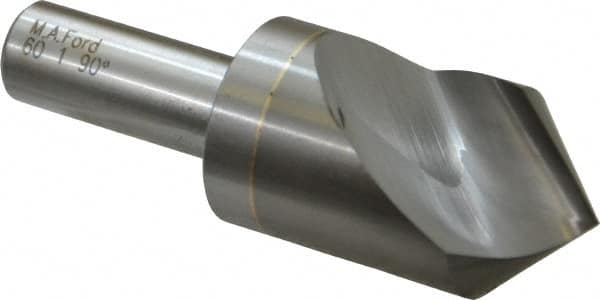 M.A. Ford - 1" Head Diam, 1/2" Shank Diam, 1 Flute 90° Solid Carbide Countersink - Exact Tool & Supply