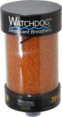 Trico - 1 Thread, 5" Diam, 9-1/4" High, 35 CFM Air Flow, ABS Plastic and Impact Modified Acrylic Dessicant Breather - -28.89 to 93.33°C, Friction Fitting (M) - Exact Tool & Supply