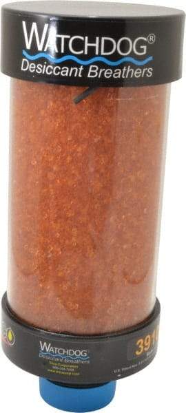 Trico - 2 Thread, 5" Diam, 11-1/4" High, 100 CFM Air Flow, ABS Plastic and Impact Modified Acrylic Dessicant Breather - -28.89 to 93.33°C, MNPT - Exact Tool & Supply