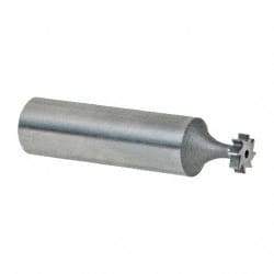 Keo - 5/16" Diam x 3/32" Face Width, High Speed Steel, 8 Teeth, Shank Connection Woodruff Keyseat Cutter - Uncoated, 2-3/32" OAL x 1/2" Shank, Straight Teeth, ANSI 302-1/2, Old Standard 207 - Exact Tool & Supply