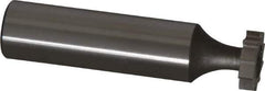 Keo - 1/2" Diam x 1/8" Face Width, High Speed Steel, 10 Teeth, Shank Connection Woodruff Keyseat Cutter - Uncoated, 2-1/8" OAL x 1/2" Shank, Straight Teeth, ANSI 404, Old Standard 4 - Exact Tool & Supply