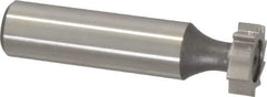 Keo - 5/8" Diam x 3/16" Face Width, High Speed Steel, 10 Teeth, Shank Connection Woodruff Keyseat Cutter - Uncoated, 2-3/16" OAL x 1/2" Shank, Straight Teeth, ANSI 605, Old Standard 61 - Exact Tool & Supply