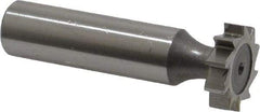 Keo - 3/4" Diam x 3/16" Face Width, High Speed Steel, 10 Teeth, Shank Connection Woodruff Keyseat Cutter - Uncoated, 2-3/16" OAL x 1/2" Shank, Straight Teeth, ANSI 606, Old Standard 9 - Exact Tool & Supply