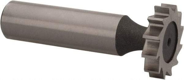 Keo - 7/8" Diam x 3/16" Face Width, High Speed Steel, 12 Teeth, Shank Connection Woodruff Keyseat Cutter - Uncoated, 2-3/16" OAL x 1/2" Shank, Straight Teeth, ANSI 607, Old Standard 11 - Exact Tool & Supply