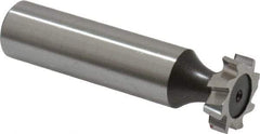 Keo - 5/8" Diam x 5/32" Face Width, High Speed Steel, 8 Teeth, Shank Connection Woodruff Keyseat Cutter - Uncoated, 2-5/32" OAL x 1/2" Shank, Staggered Teeth, ANSI 505, Old Standard 6 - Exact Tool & Supply