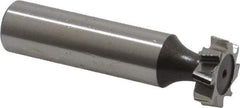 Keo - 5/8" Diam x 3/16" Face Width, High Speed Steel, 8 Teeth, Shank Connection Woodruff Keyseat Cutter - Uncoated, 2-3/16" OAL x 1/2" Shank, Staggered Teeth, ANSI 605, Old Standard 61 - Exact Tool & Supply
