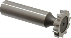 Keo - 7/8" Diam x 5/32" Face Width, High Speed Steel, 10 Teeth, Shank Connection Woodruff Keyseat Cutter - Uncoated, 2-5/32" OAL x 1/2" Shank, Staggered Teeth, ANSI 507, Old Standard 10 - Exact Tool & Supply