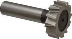Keo - 1-1/4" Diam x 3/8" Face Width, High Speed Steel, 12 Teeth, Shank Connection Woodruff Keyseat Cutter - Uncoated, 2-3/8" OAL x 1/2" Shank, Staggered Teeth, ANSI 1210, Old Standard E - Exact Tool & Supply