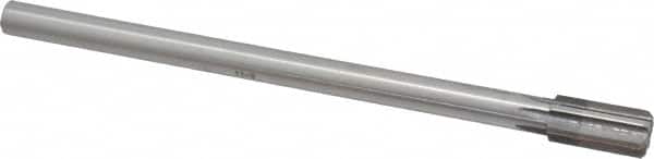 Made in USA - 9/16" Diam, 7/16" Max Diam Straight Shank, 1-1/8" Flute Length, Machine Expansion Reamer - Exact Tool & Supply