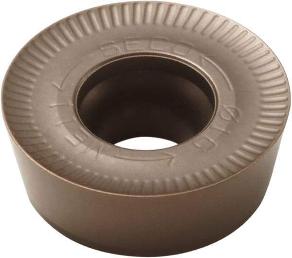 Seco - RPHT2006M0 ME12 Grade T350M Carbide Milling Insert - TiCN/Al2O3 Finish, 1/4" Thick, 0.787" Inscribed Circle - Exact Tool & Supply