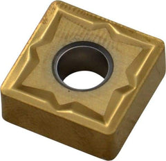 Seco - SNMG432 MR3 Grade TS2000 Carbide Turning Insert - TiAlN/TiN Finish, 90° Square, 1/2" Inscr Circle, 3/16" Thick, 1/32" Corner Radius - Exact Tool & Supply