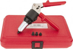 HUCK - 1/8 to 1/4" Manual Rivet Tool Kit - Includes Hand Riveter, 4 Nose Pieces - Exact Tool & Supply