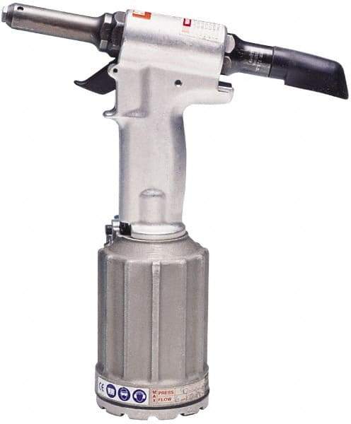 HUCK - Up to 1/4" Capacity, Air Riveting Hammer - 0.683" Long Stroke, 1/4" Inlet - Exact Tool & Supply