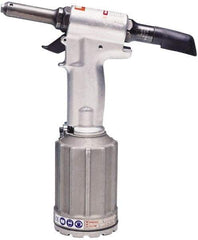 HUCK - Up to 1/4" Capacity, Air Riveting Hammer - 0.683" Long Stroke, 1/4" Inlet - Exact Tool & Supply