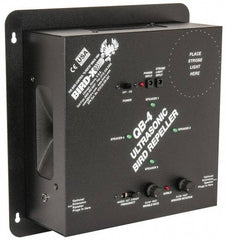 Quadblaster - 6,500 Sq Ft Coverage Electronic Animal Repellent - AC Adapter, Targets Birds - Exact Tool & Supply