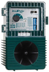 Bird-X - 1 Acre Coverage Electronic Animal Repellent - AC Adapter, Batteries, Targets Gulls, Pigeons, Sparrows, Starlings - Exact Tool & Supply