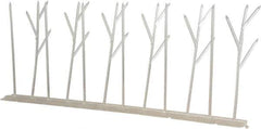 Bird-X - Plastic Bird Spikes - 4-1/2 Inch High x 2-1/4 Inch Wide x 10 Ft. Long x 0.5 Inch Thick - Exact Tool & Supply