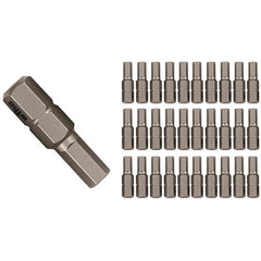Hex Inch Contractor Grade Insert Bits 1/8″ × 25mm (30 Piece Bulk Pack) - Exact Tool & Supply