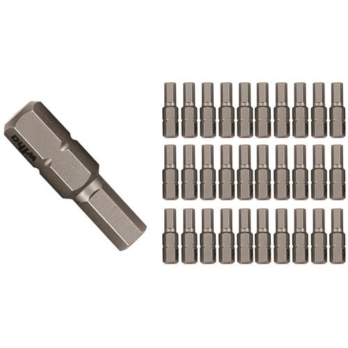 Hex Inch Contractor Grade Insert Bits 9/64″ × 25mm (30 Piece Bulk Pack) - Exact Tool & Supply