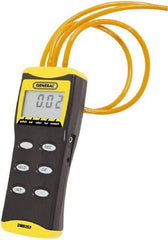 General - 2 Max psi, 0.3% Accuracy, External Thread Differential Pressure Manometer - 1/2 Inch Thread, 2 Maximum PSI, 52 Inch Water Column, Low Differential Pressure Switches - Exact Tool & Supply