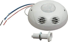 Leviton - 1,000 Square Ft. Coverage, Infrared and Ultrasonic Occupancy Sensor Wall Switch - 24 VDC, Off-White - Exact Tool & Supply