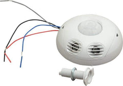 Leviton - 2,000 Square Ft. Coverage, Infrared and Ultrasonic Occupancy Sensor Wall Switch - 24 VDC, Off-White - Exact Tool & Supply