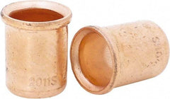 Ideal - 14 to 4 AWG Compatible, Noninsulated, Crimp-On Butt Splice Terminal - Copper - Exact Tool & Supply