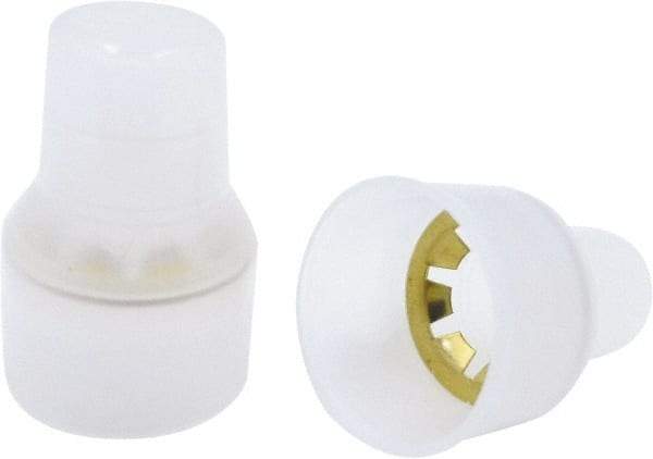 Ideal - 14 to 4 AWG Compatible, Nylon Insulation, Splice Cap Butt Splice Terminal - Opaque - Exact Tool & Supply