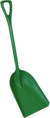 Remco - 17-1/8" High Square Plastic Shovel - 27" Long D-Grip Handle - Exact Tool & Supply