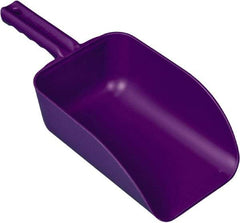 Remco - 82 oz Purple Polypropylene Flat Bottom Scoop - 5.9" Wide x 3.3" Deep Bowl, 15.1" OAL - Exact Tool & Supply