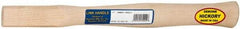 Made in USA - 14" Long Replacement Handle for Claw Hammers - 1-1/16" Eye Length x 9/16" Eye Width, Hickory, Material Grade Type A - Exact Tool & Supply