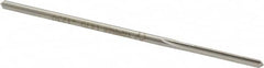 Made in USA - 0.123" Cobalt 4 Flute Dowel Pin Chucking Reamer - Exact Tool & Supply