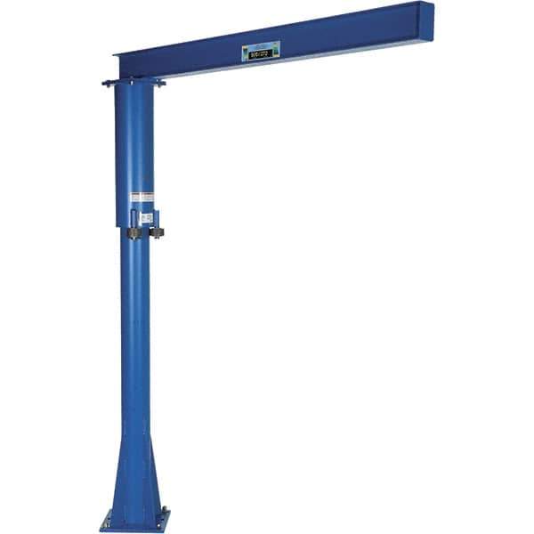 Vestil - 600 Lb Load Capacity, Steel Jib Crane - 6' Span - Exact Tool & Supply