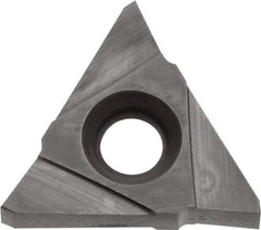 Kyocera - 32TPMC NG Grade TC30, 1/8" Cutting Width Cermet Grooving Insert - 5/32" Max Depth of Cut, Neutral, Uncoated - Exact Tool & Supply