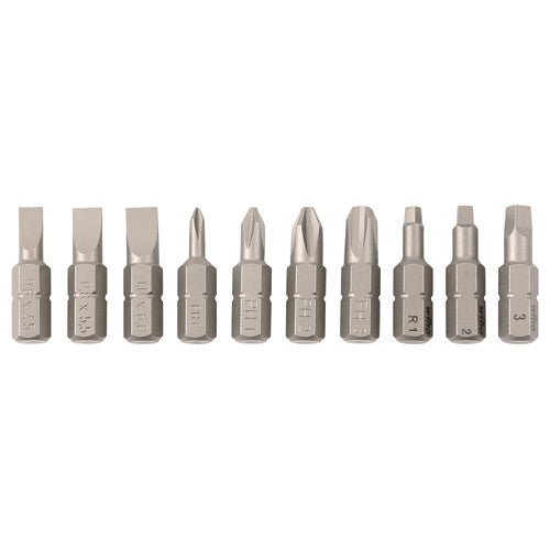 10PC SLOT/PHIL/TORX BIT SET - Exact Tool & Supply