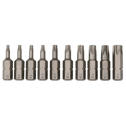 10PC TORX INSERT BIT SET - Exact Tool & Supply