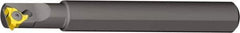 Vargus - Internal/External Thread, Right Hand Cut, 15mm Shank Width x 0.56" Shank Height Indexable Threading Toolholder - 100mm OAL, 2IR/2EL Insert Compatibility, OVR Toolholder, Series Miniature Round Shank - Exact Tool & Supply