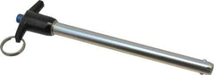 Gibraltar - 1/2" Diam, 6" Usable Length, T Handle, Quick Release Pin - Grade 4130 Steel, Zinc-Plated Finish - Exact Tool & Supply