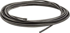 Ridgid - 3/8" x 75' Drain Cleaning Machine Cable - Solid Core, 1-1/2" to 3" Pipe, Use with K380 - Exact Tool & Supply