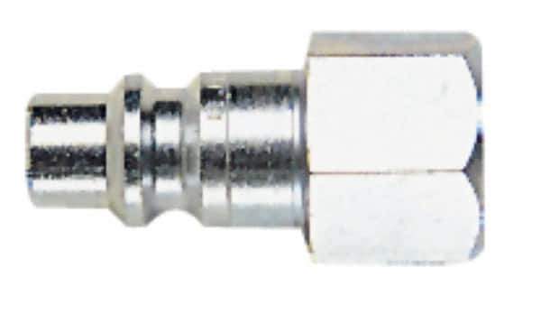 CEJN - 3/8 Female NPT Industrial Pneumatic Hose High Flow Connector - Steel Zinc-Plated, 3/8" Body Diam - Exact Tool & Supply
