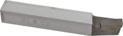 Made in USA - 1/2 x 1/2" Shank, Lead Angle Turning Single Point Tool Bit - BL-8, Grade C2 - Exact Tool & Supply