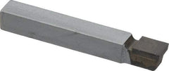 Made in USA - 5/16 x 5/16" Shank, Square Nose Single Point Tool Bit - C-5, Grade C2 - Exact Tool & Supply