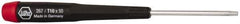 Wiha - T10 Torx Driver - 1-9/16" Blade Length, 5-3/4" OAL, Tapered Handle - Exact Tool & Supply